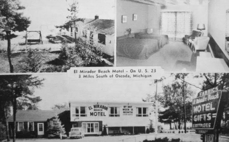 Huron House Bed and Breakfast (El Mirador Beach Motel) - Vintage Postcard